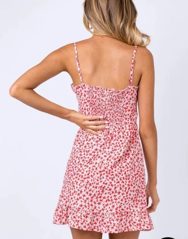Princess Polly Deniz Mini Dress Blush Size 4 - Image 5
