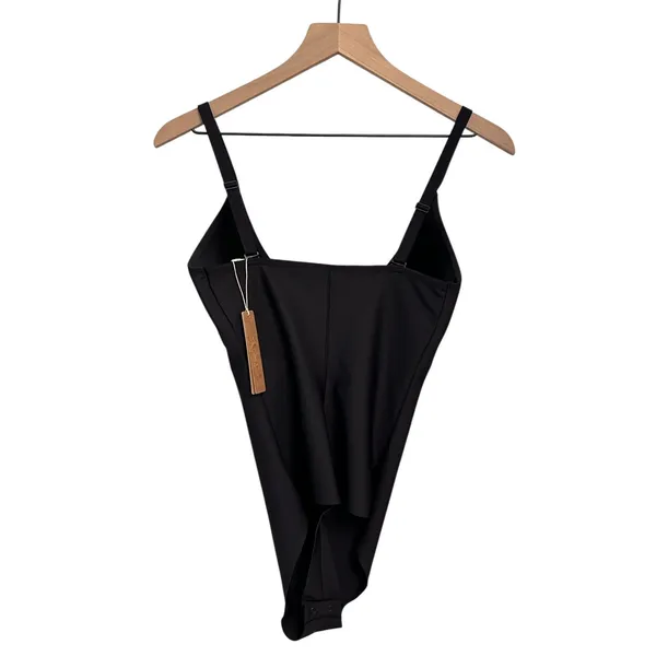 NWT Skims Ultimate Body Push Up Thong Bodysuit in Black Size Large - Image 2