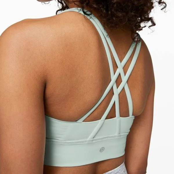 Lululemon Energy Bra Long Line Polar Ice Women’s 8 - Image 2
