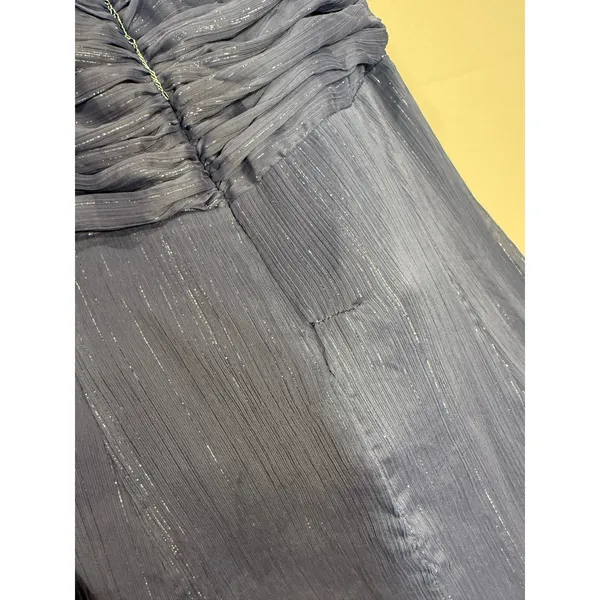 Likely Runa Halter Maxi Gown Night Blue Metallic formal Prom Size 8 - Image 8