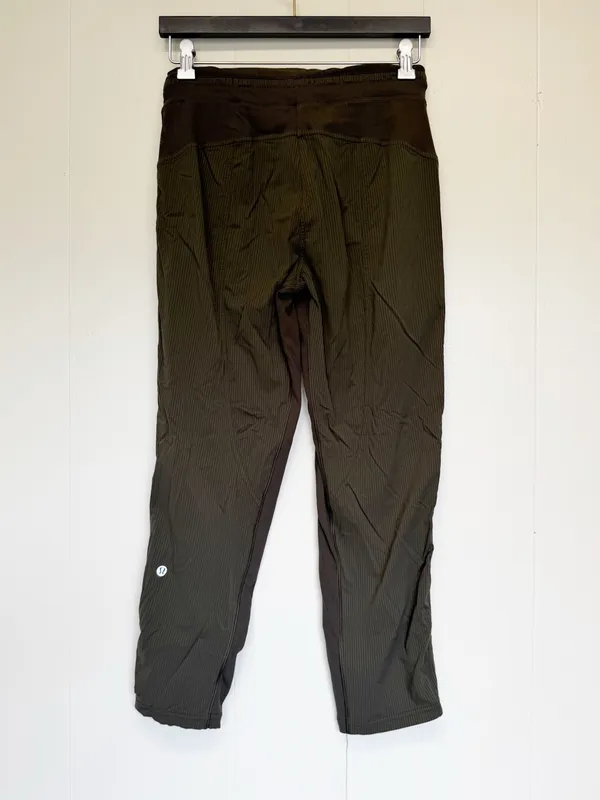 LULULEMON Dance Studio Mid-Rise Cropped Pant Dark Olive Green 4 - Image 8