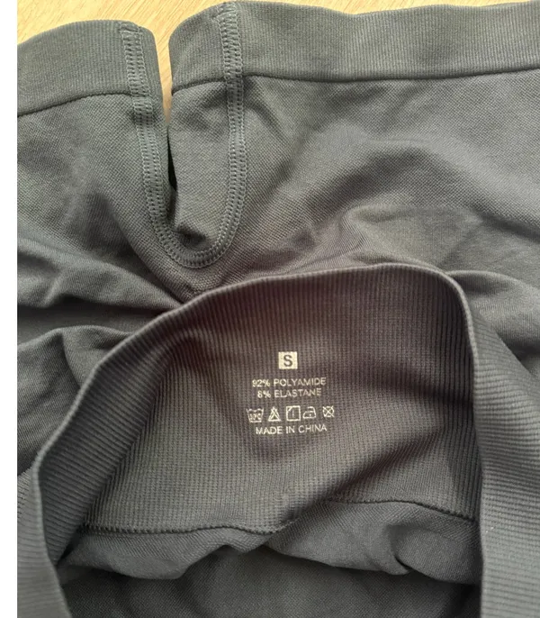Dark Blue Seamless Scrunch Workout Shorts Size S - Image 4