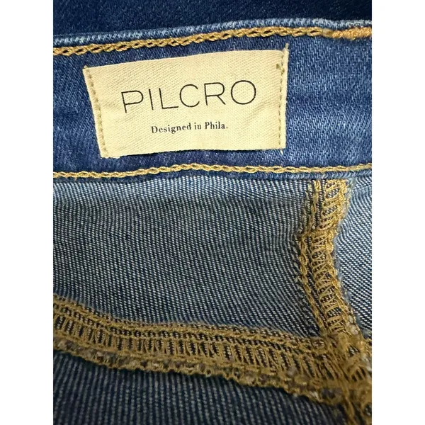 Pilcro‎ Anthropologie The Icon Flare Jeans Mid Rise Retro Look Women's Size 28 - Image 9