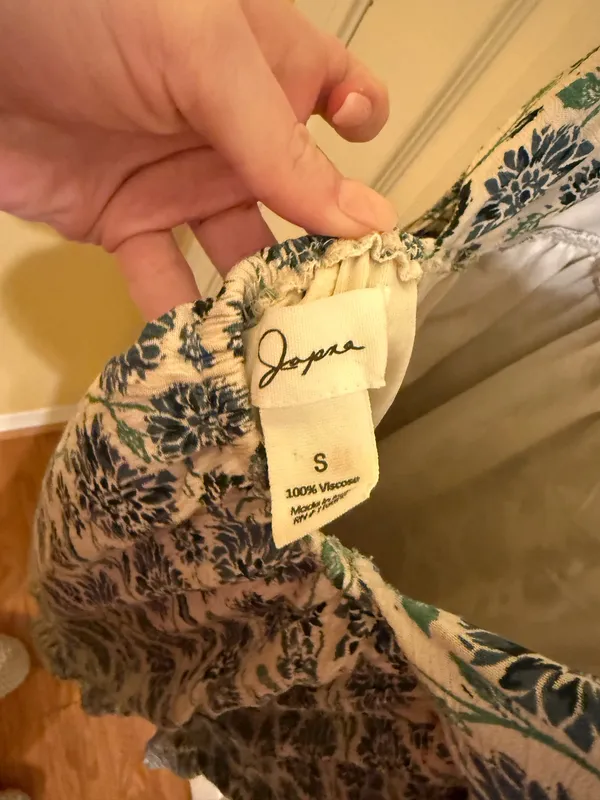 Floral Midi Dress Blue - Image 4