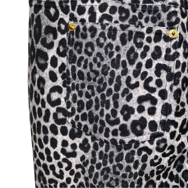 Ladies Michael Kors Snow Leopard Ponte Pants Pull-On Leggings L - Image 3