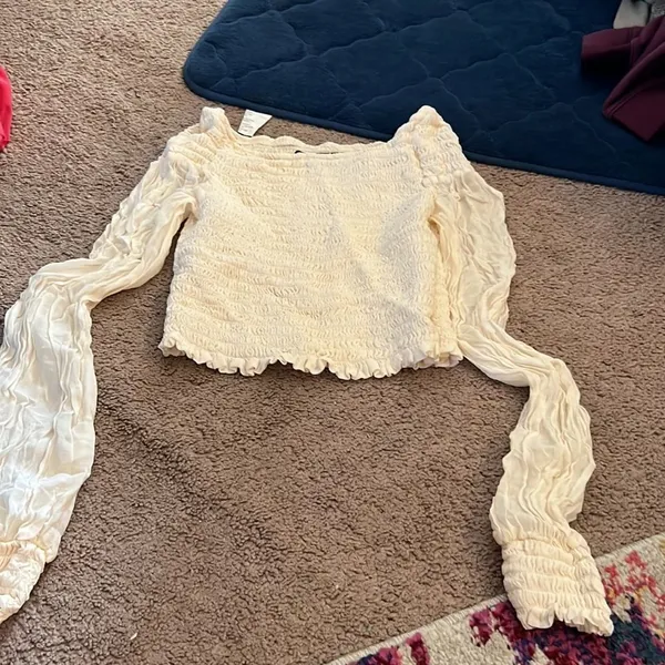 Reformation‎ Ivory Sandy Top small - Image 4