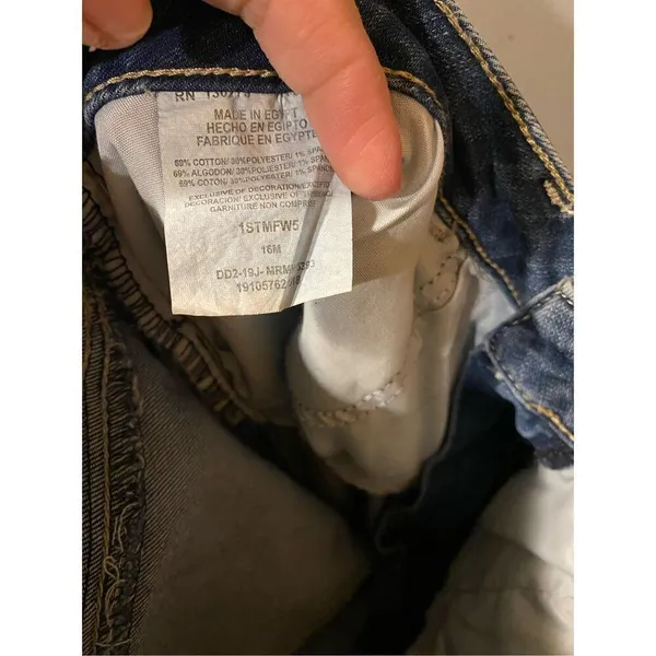 Riders By Lee Light Wash Midrise Straight Leg Jeans Size 16 - Image 6