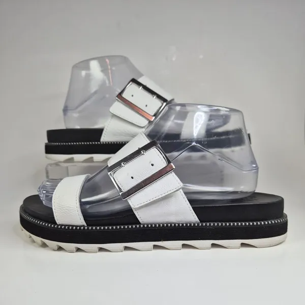 Sorel Women’s Roaming Buckle Slide Sandal In sea salt Size 9.5 - Image 4