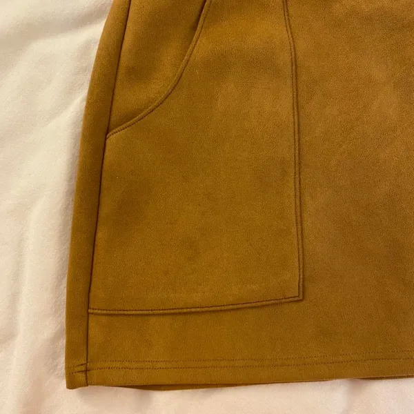 fab'rik Faux Suede Skirt - Image 3