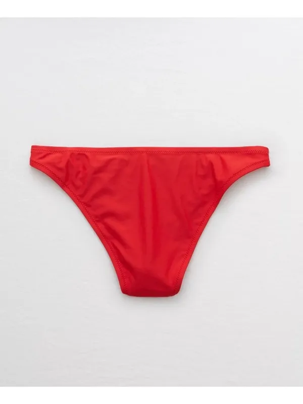 NWT Aerie OG Cheeky Bikini Bottom in Chilly Red - Size: Medium - Image 7