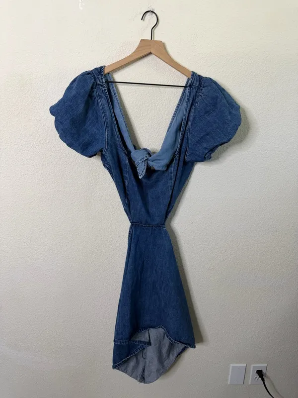 Show Me Your Mumu City Cut Out Denim Mini Dress Womens‎ Size XXL - Image 6