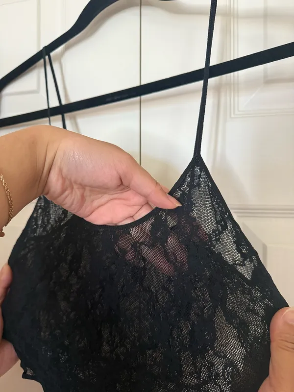 Sheer Black Lace Bodysuit - Image 3