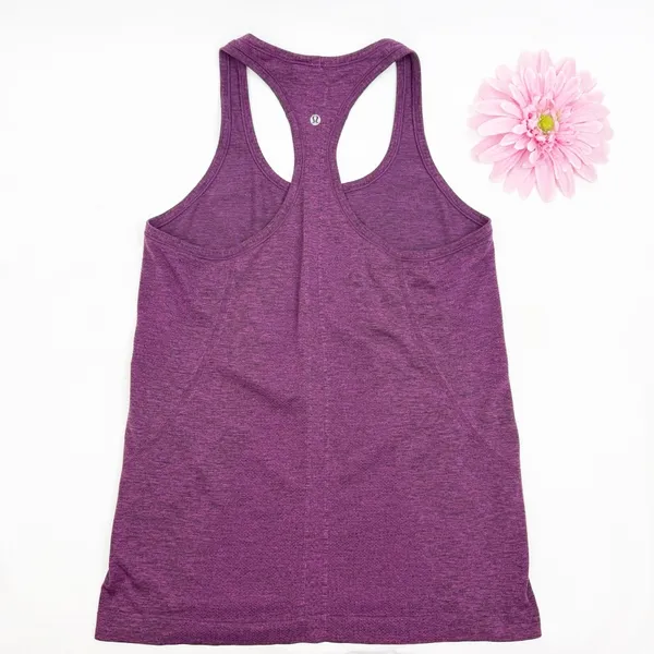 Lululemon Swiftly Tech Racerback Tank Top Athletic Running Aurora Purple / Black - Image 5
