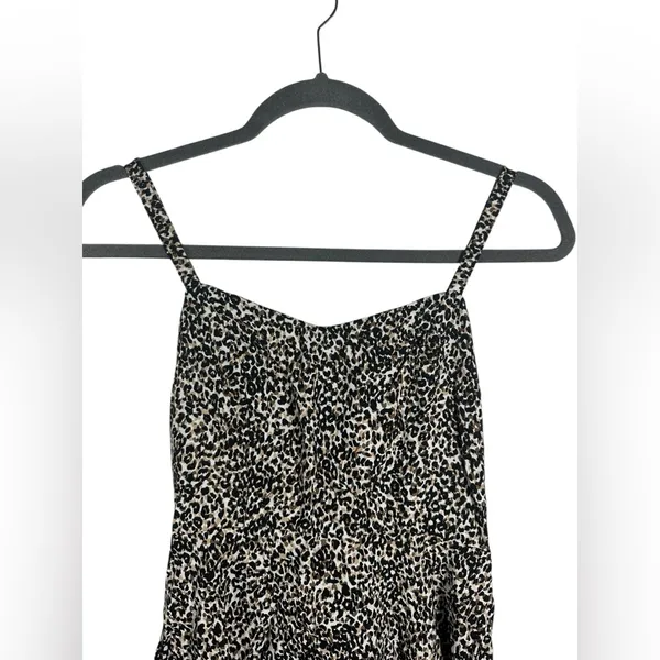 Old Navy Leopard Print Cami Dress XS Animal Print‎ Spaghetti Strap Mini Dress - Image 4