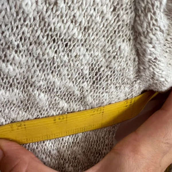 Abercrombie & Fitch Wrap Sweater‎ Vintage Y2K 2000s Casual Cream Large - Image 6