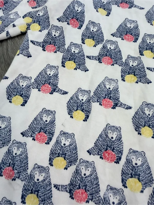 Womens Roller Rabbit Long Sleeve Pajama Top Bear Print size small - Image 4