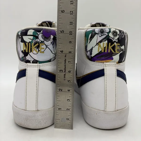 Nike Youth 6.5Y Womens 8 Blazer Mid '77 SE GS White Blue Void Gold‎ DD1847-102 - Image 5