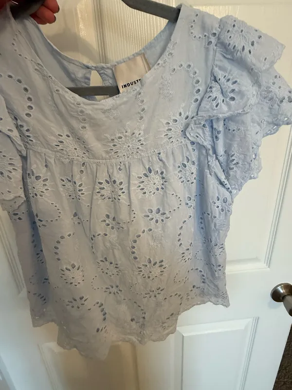 Short sleeve top Blue Size M - Image 2