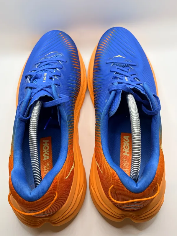 HOKA Rincon 3 Wide Men’s 12 2E Blue Orange Running Athletic Sneakers 1121370 - Image 4