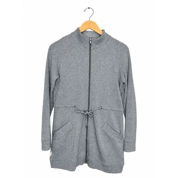 UGG Australia Blue Gray Zip Front Drawstring Fleece Jacket Tunic Women's Size M Size M - Image 2
