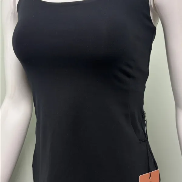 NWT Girlfriend Collective Paloma Black Racerback Dress Small - Image 6
