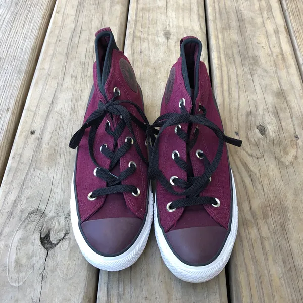 Converse Chuck Taylor All Star Sneakers Mid-Top Burgundy - Image 9