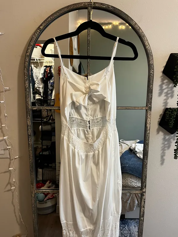 White Maxi Dress - Image 3