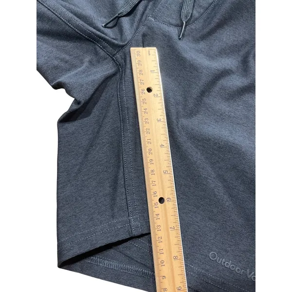 Outdoor Voices Gray Elastic Waist Drawstring Shorts S 86% Polyester 14% Spandex - Image 5