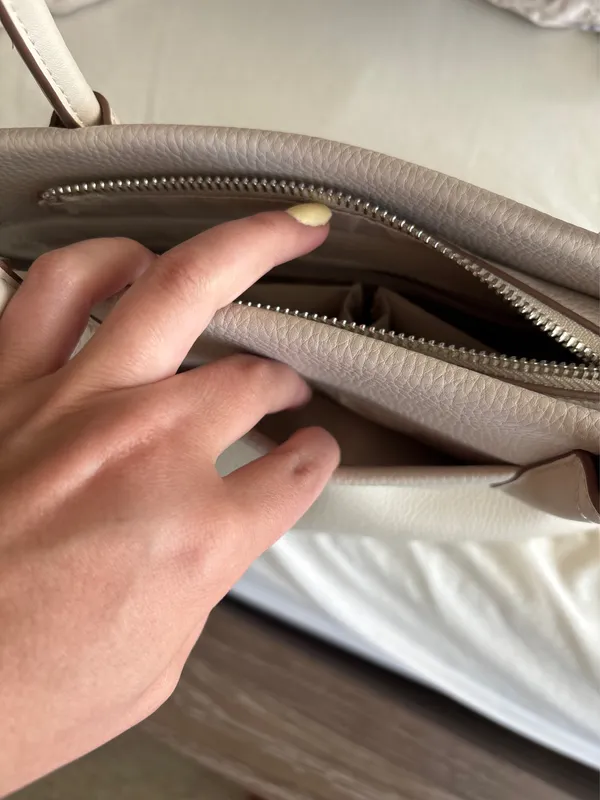 A New Day Beige Handbag Purse - Image 5