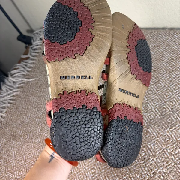 Merrell San Remo Sandals Women's 9 US 7 UK Brown Leather Strappy Summer Gorpcore - Image 5
