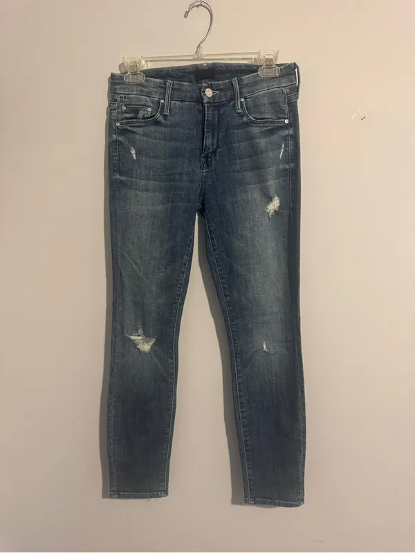 MOTHER Denim The Looker Crop in Gypsy- 26 - Image 2