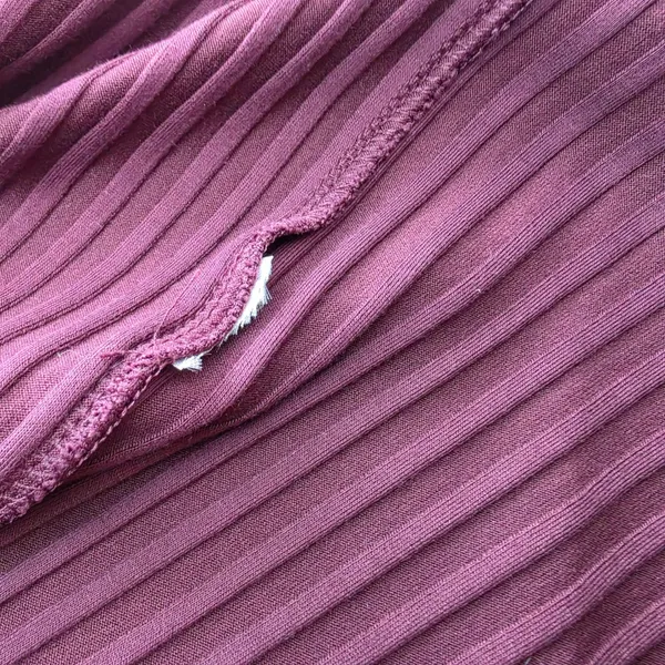 Banana Republic Wide-Ribbed Knit Midi Dress Vino Rosso Burgundy Long‎ Sleeve L - Image 7