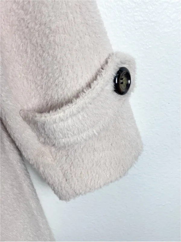 TRINA TURK Alpaca Wool Blend Double Breasted Pockets Lined Coat Size 4 - Image 7