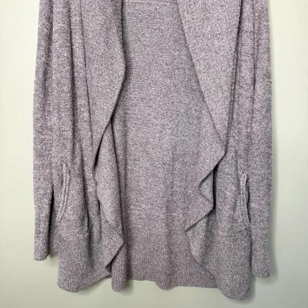 Barefoot Dreams CozyChic Lite Circle Cardi Cardigan Sweater Grey Large/XL - Image 6