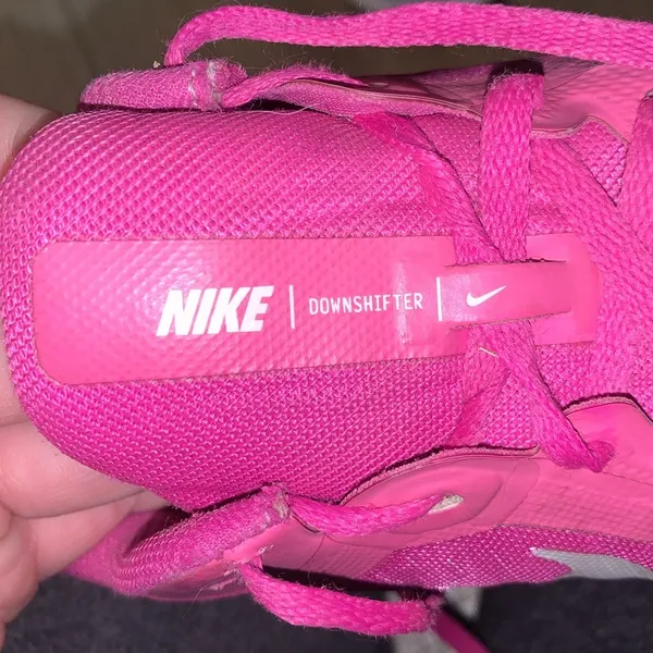 Nike Downshifter 10 Womens Athletic Running Sneaker Shoes Pink/White - Image 9