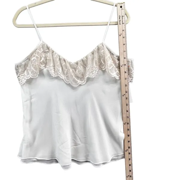 Flora Nikrooz UO Cami Top‎ XS Cream Lace Semi Sheer Coquette Feminine Fairy NEW - Image 6