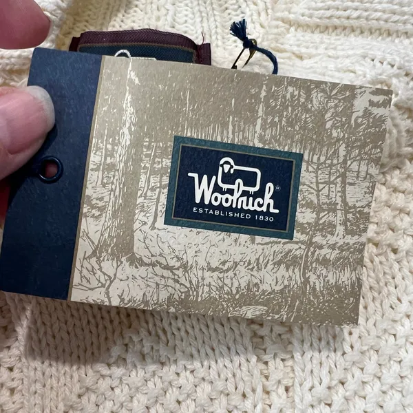 Vintage Woolrich Cable Knit Tunic Sweater Made In USA Women’s M Cotton NEW NOS - Image 8