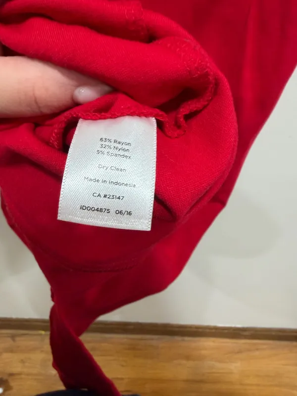 Talbots Red Sheath Dress Sleeveless Career Cocktail Midi Size 8p - Image 8