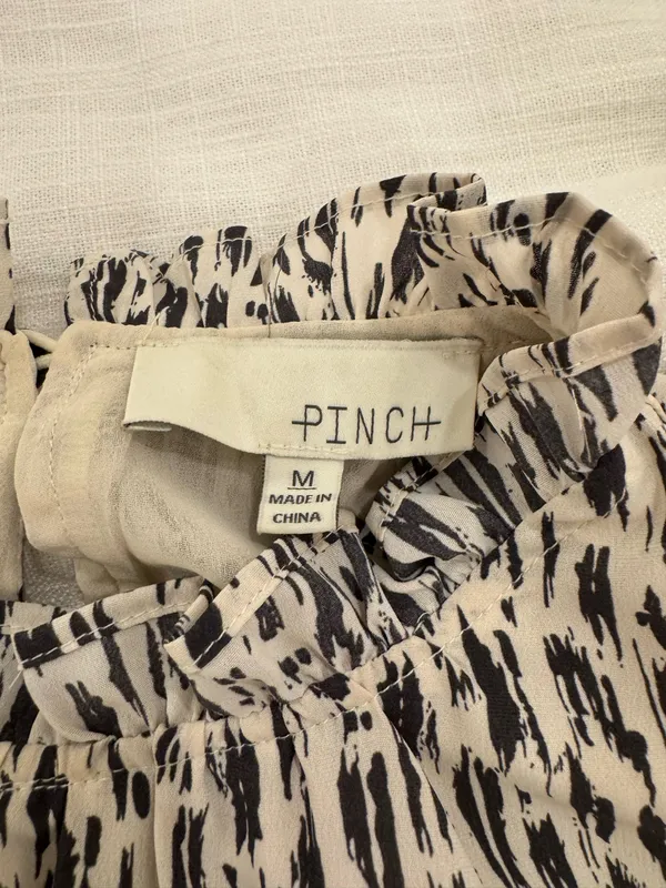 Boutique dress white and navy Gray Size M - Image 3