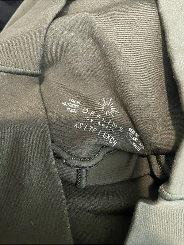 High-Waist Olive Leggings with Sculpting Waistband - Image 2