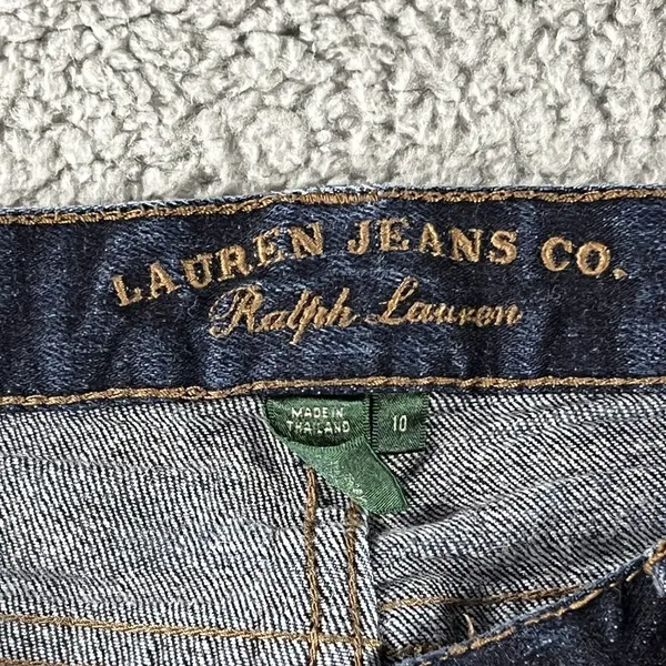 Lauren Ralph Lauren Jeans Womens 10 Mid Rise‎ Classic Bootcut Blue Denim Pants - Image 3