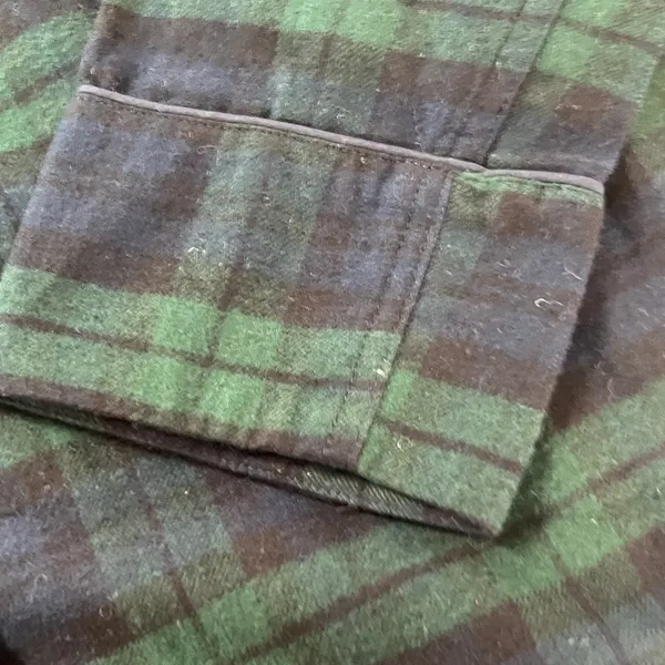 J. Crew Green & Navy Plaid Flannel PJ TOP (TOP ONYL) - Image 6