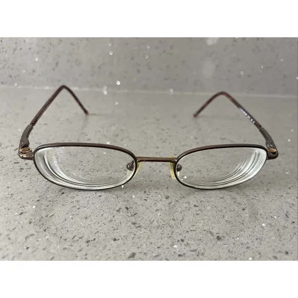Paradox MOD 598 Eyeglasses FRAMES ONLY Easyclip 48-19-140 10 full rim Bronze - Image 2