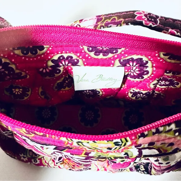 Vera Bradley Multicolor Pink Floral Little Hipster Bag Crossbody Purse VGC - Image 3