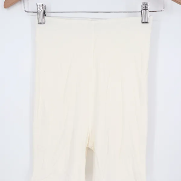 Naked Wardrobe Baby Mama Cream Biker Shorts Womens Small - Image 3