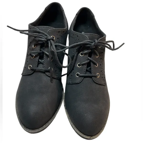 ROCKET DOG Selina Lane Black Faux Leather Lace Up Booties Shoes - Size 6 - Image 3