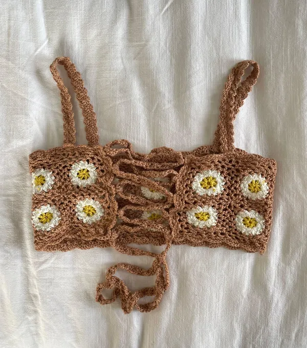 Lovers And Friends Crochet Daisy Top - Image 4