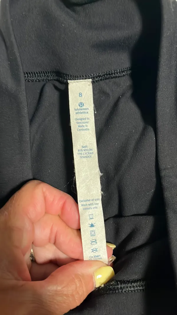 Lululemon Leggings Crop Black - Image 4