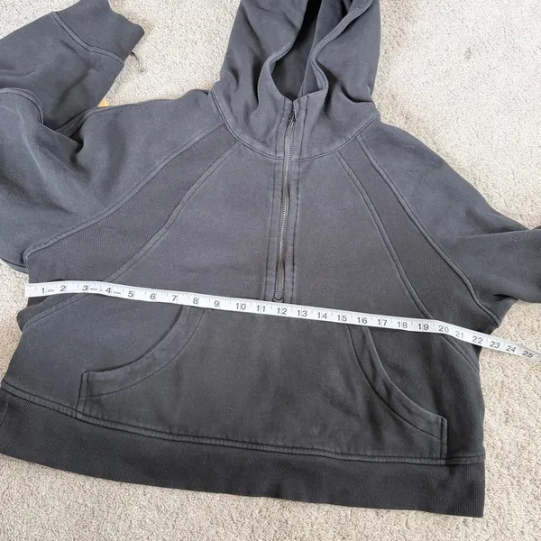 Lululemon Women’s Scuba Oversized 1/2 Zip Sweatshirt Hoodie Pullover Black M/L - Image 10