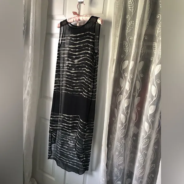 Zara high-low sheer midi dress, size xs - Image 5